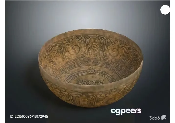 An Ancient Bowl 3D Model – 4781 – VRAY Render