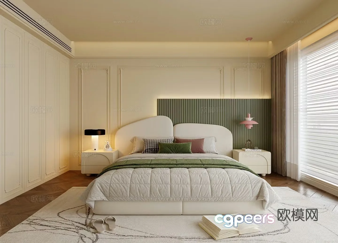 Modern children’s room Girls room Boys room Children’s bed 3d model