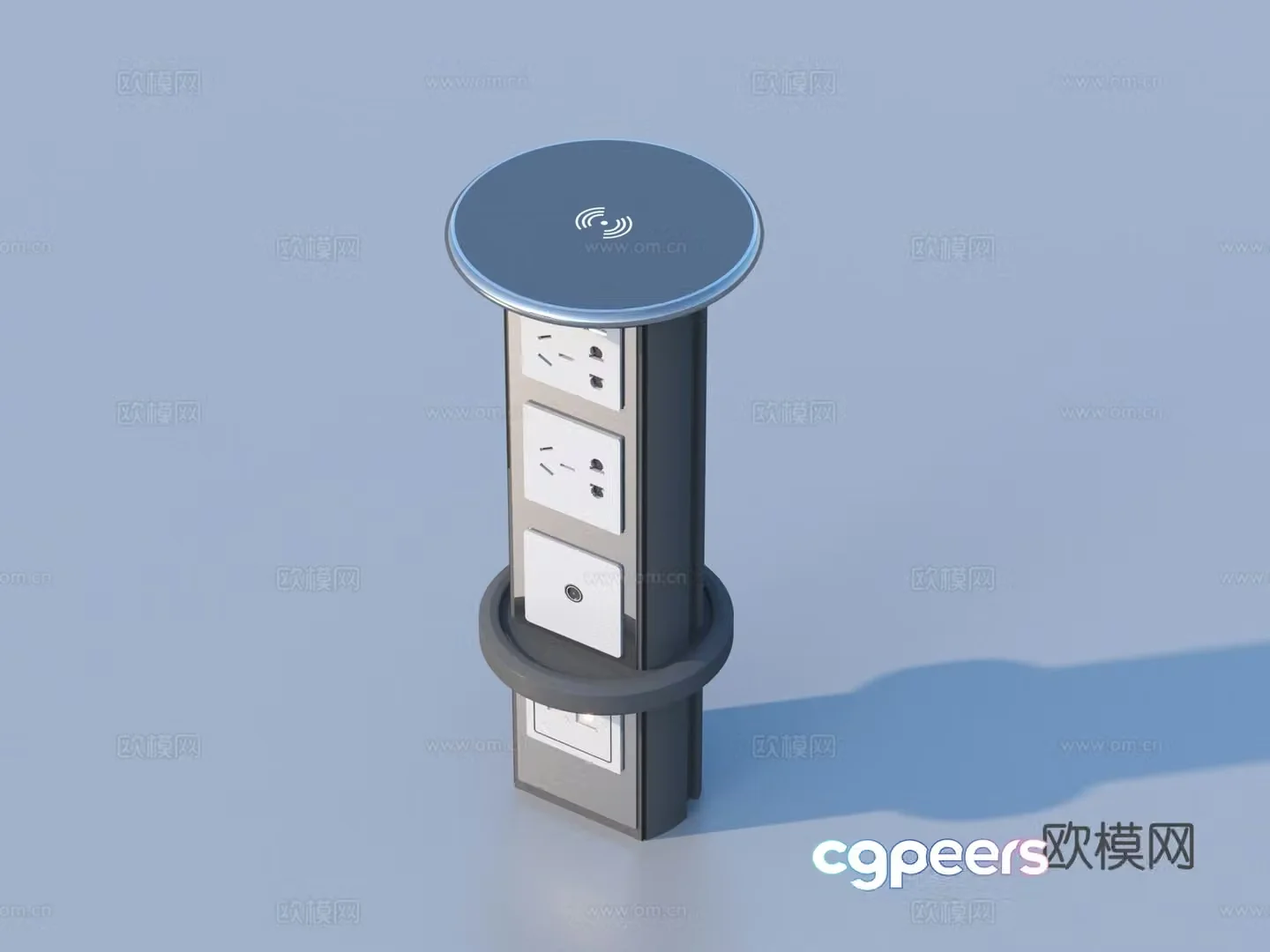 Socket Multifunctional table plug 3D model