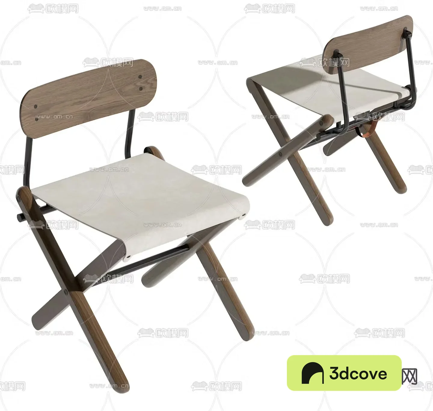 Wabi-sabi folding chair outdoor chair