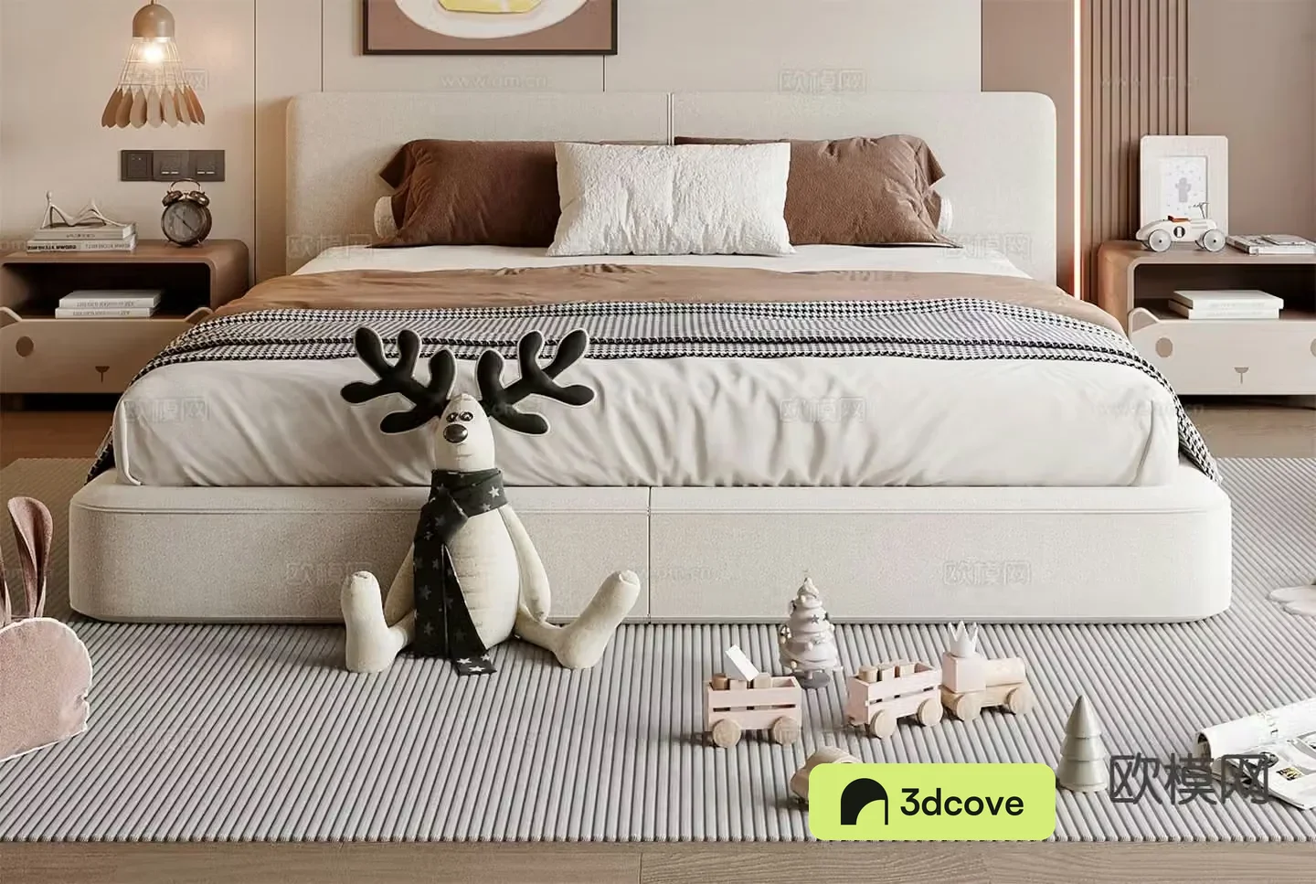 Modern double bed children’s bed