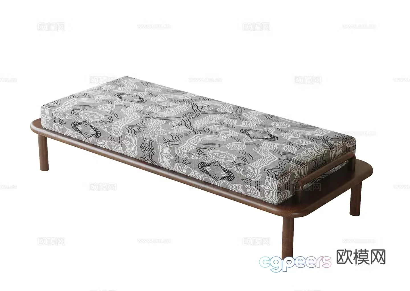 New Chinese footrest bedside stool 3D model