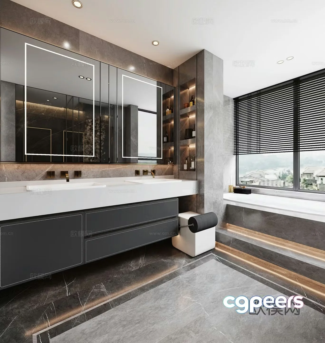 Modern bathroom 3d model