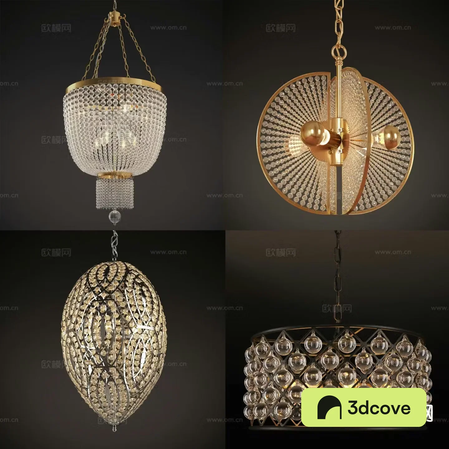 Crystal chandelier light luxury chandelier