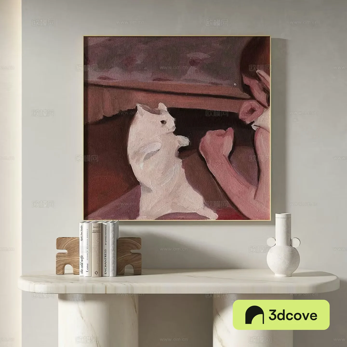 Decorative painting oil painting art painting 3d model