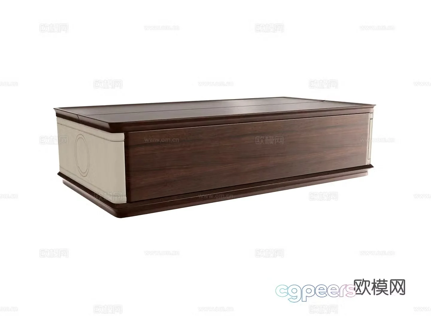 New Chinese style coffee table solid wood coffee table 3d model