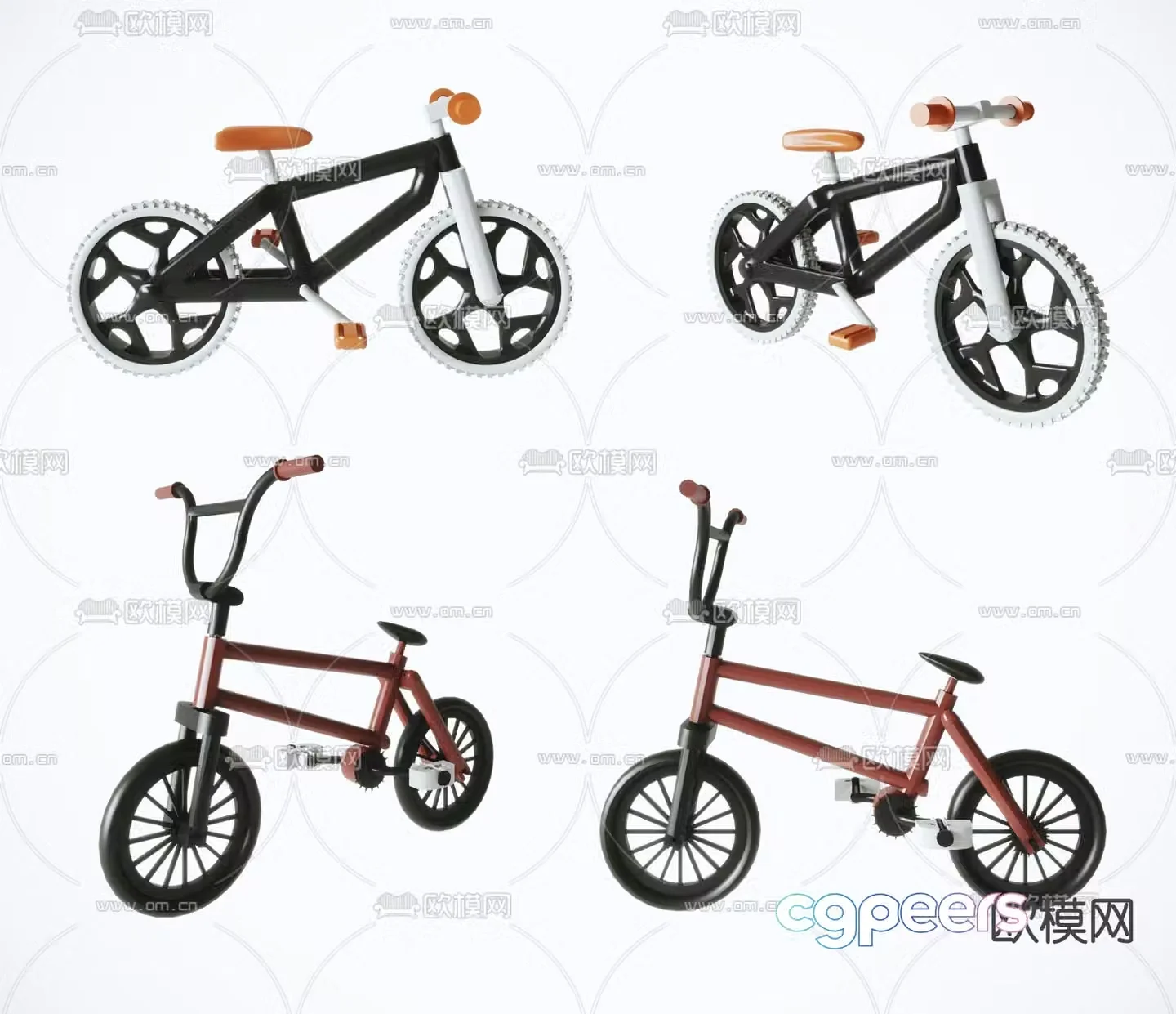 Children’s bicycle children’s balance bike 3d model