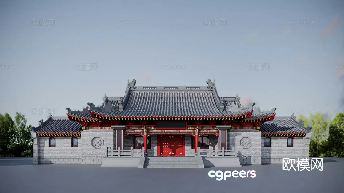 Chinese ancient building 3D model