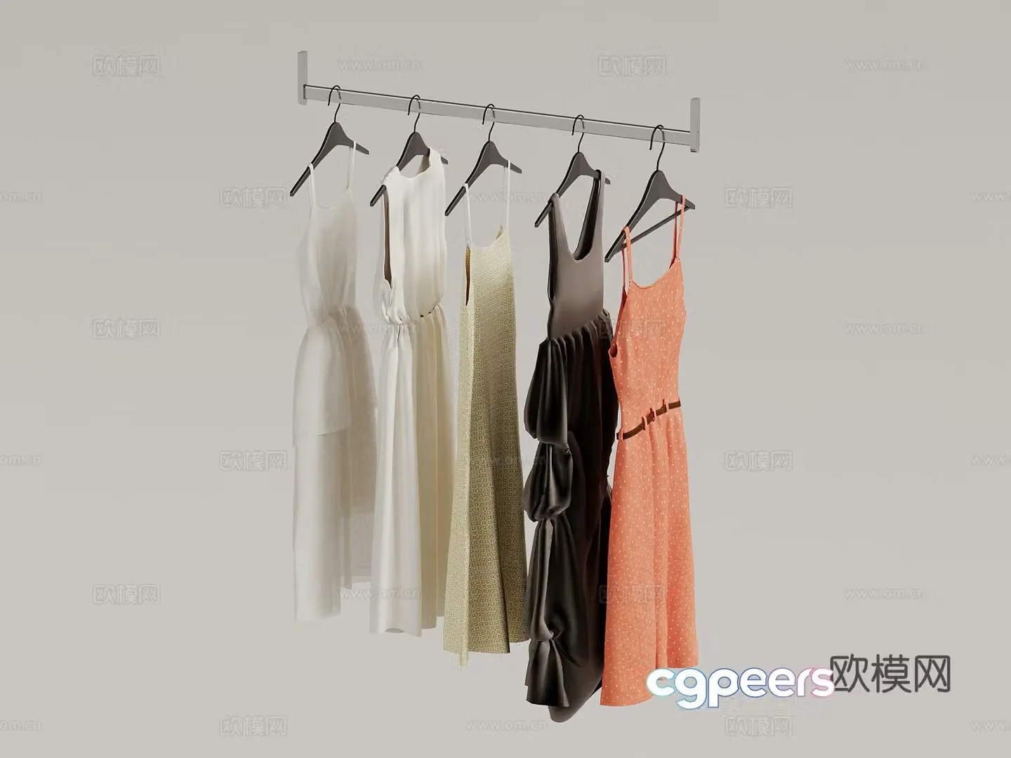 Modern clothing Women’s dress 3d model