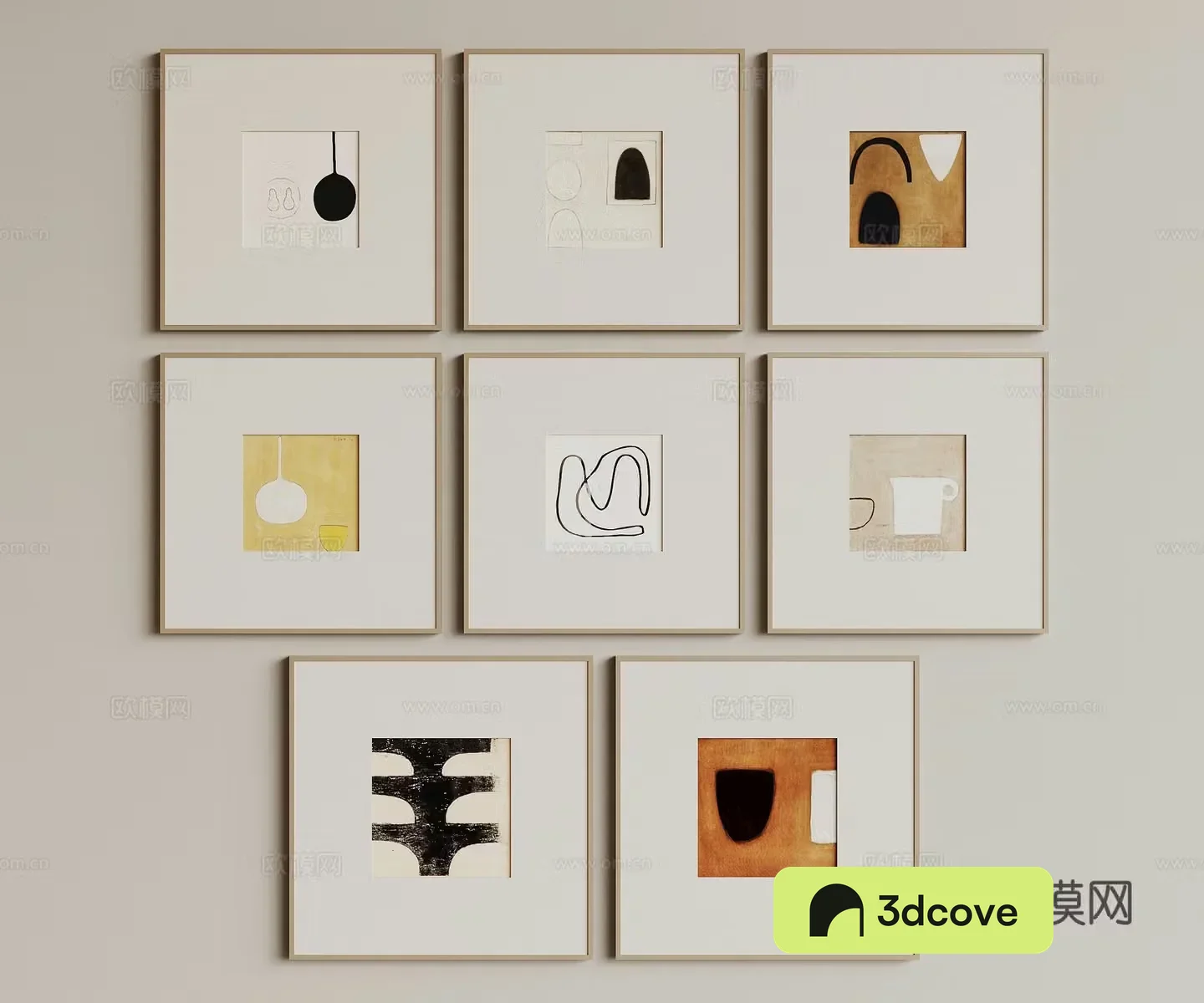 Modern hanging painting