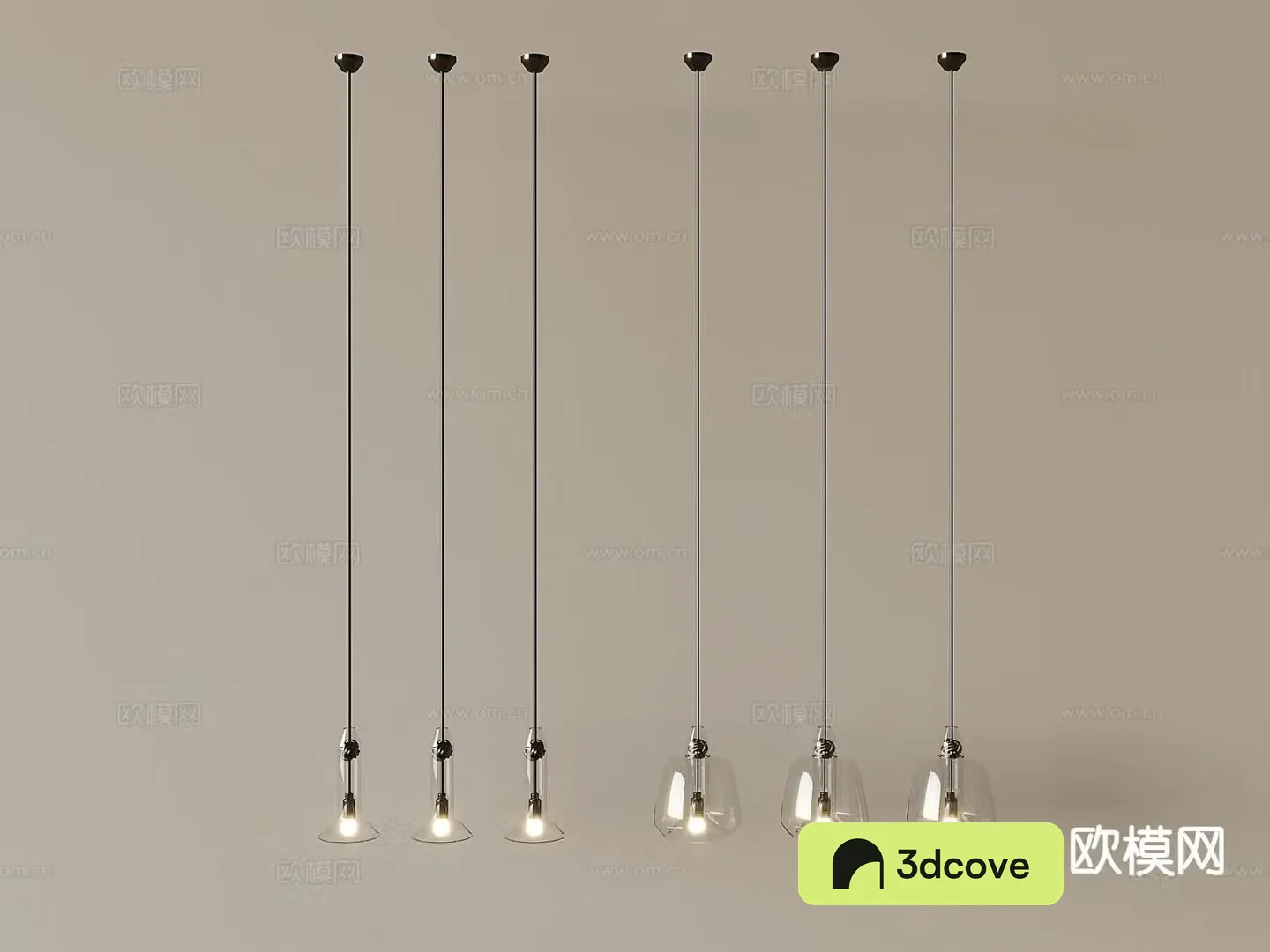 Italian glass chandelier
