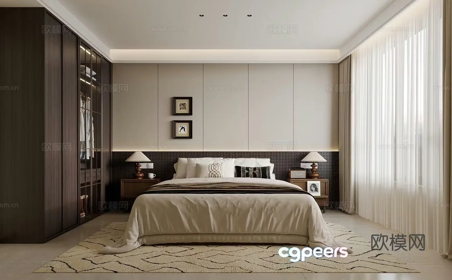 Wasabi wind bedroom master room 3d model