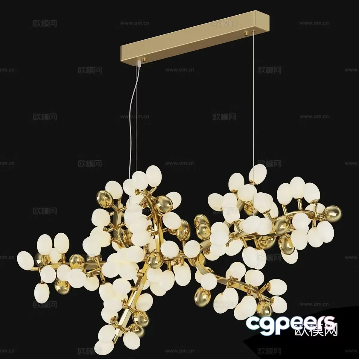 Modern simple chandeliers light luxury chandeliers simple chandeliers restaurant chandeliers 3D model