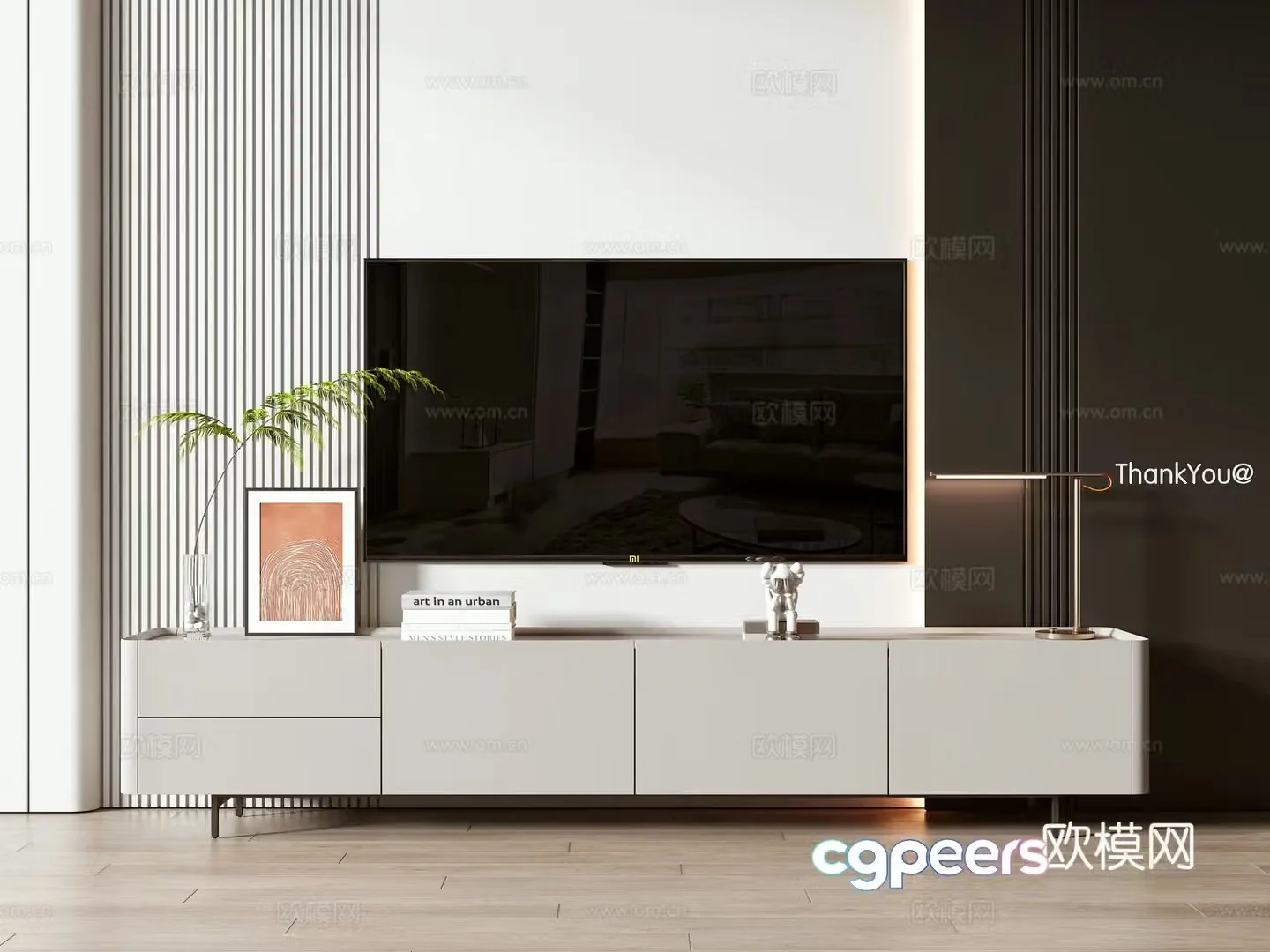 Modern TV cabinet 3d model