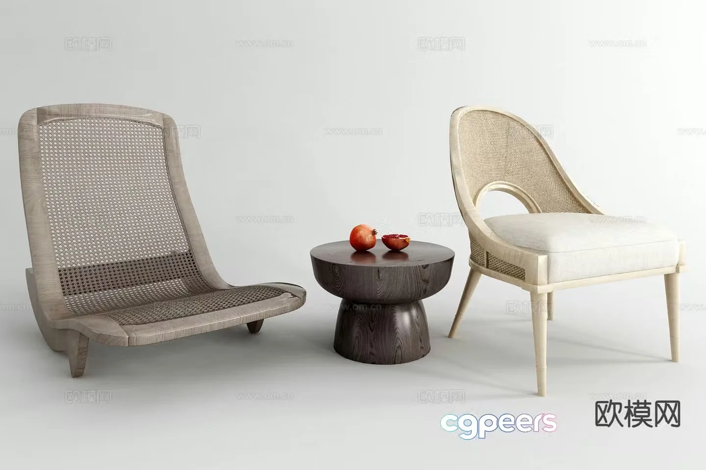 Southeast Asia outdoor chair leisure chair 3d model