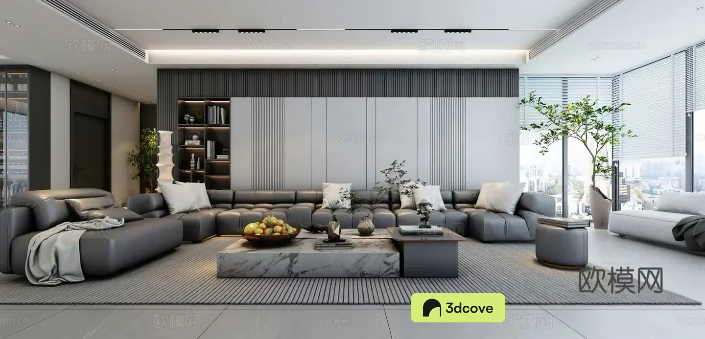 Modern living room 3d model