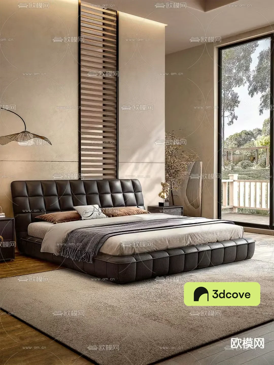 Wabi-sabi double bed