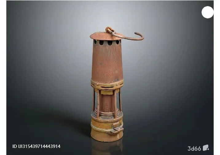 A Rusty Lantern 3D Model – 3378 – VRAY Render