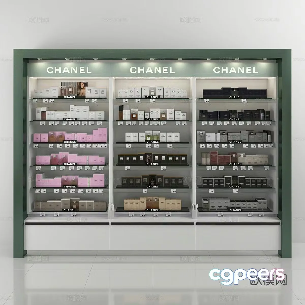 Perfume display cabinet 3d model