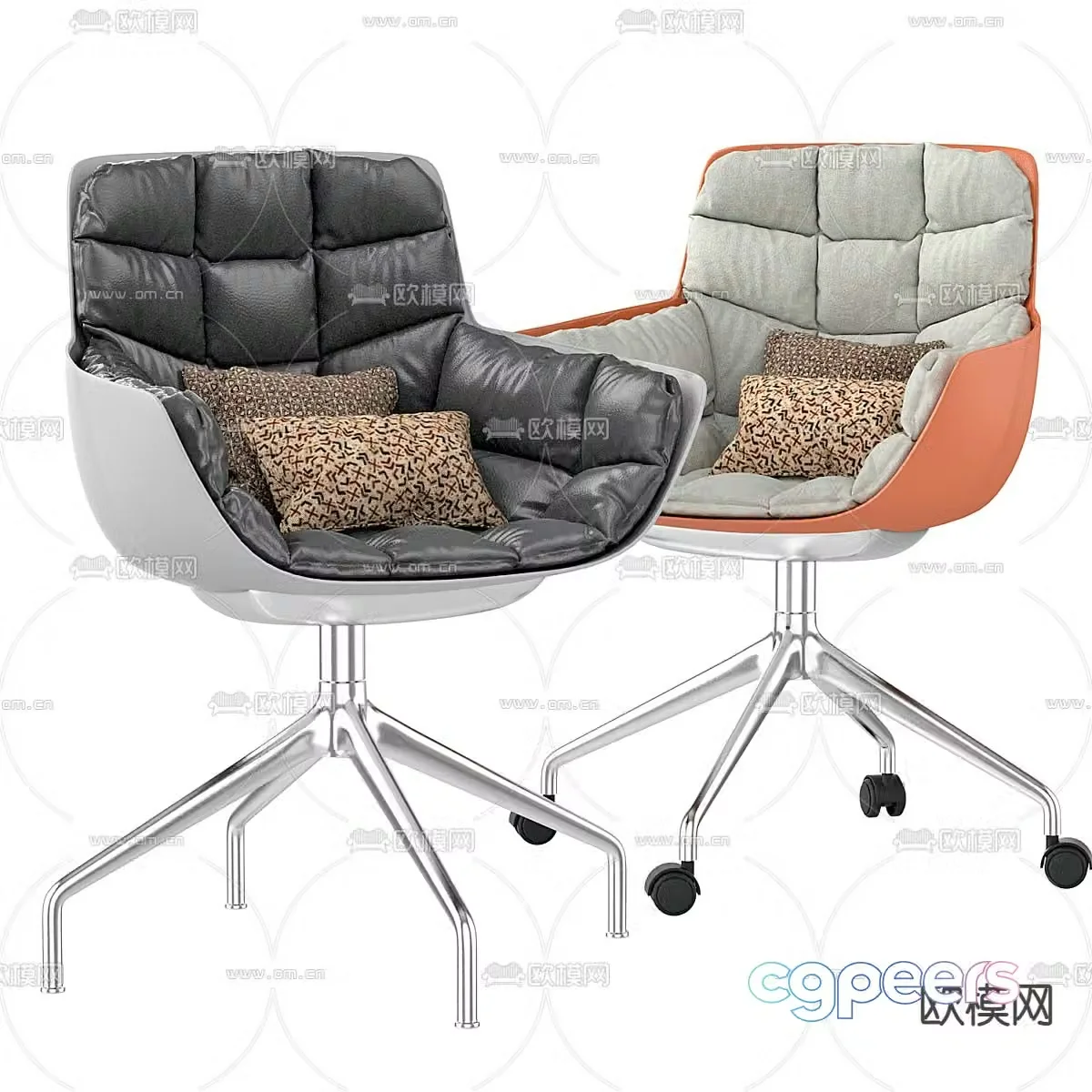 Staff chair office chair 3d model