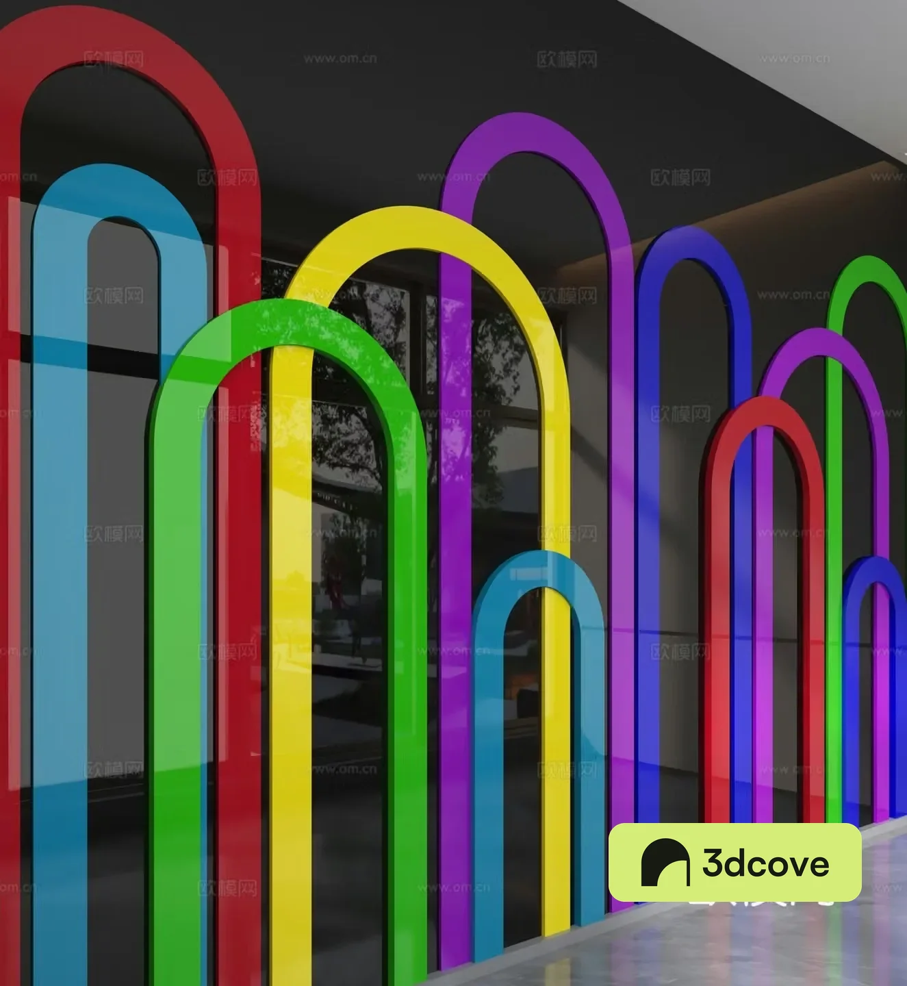 Modern background wall