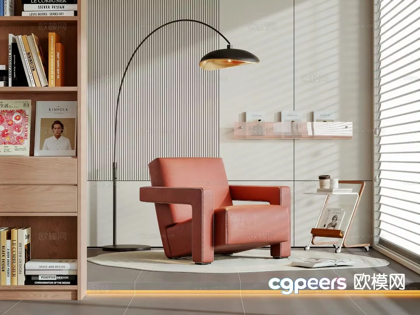 Modern chair sofa chair leisure chair 3d model