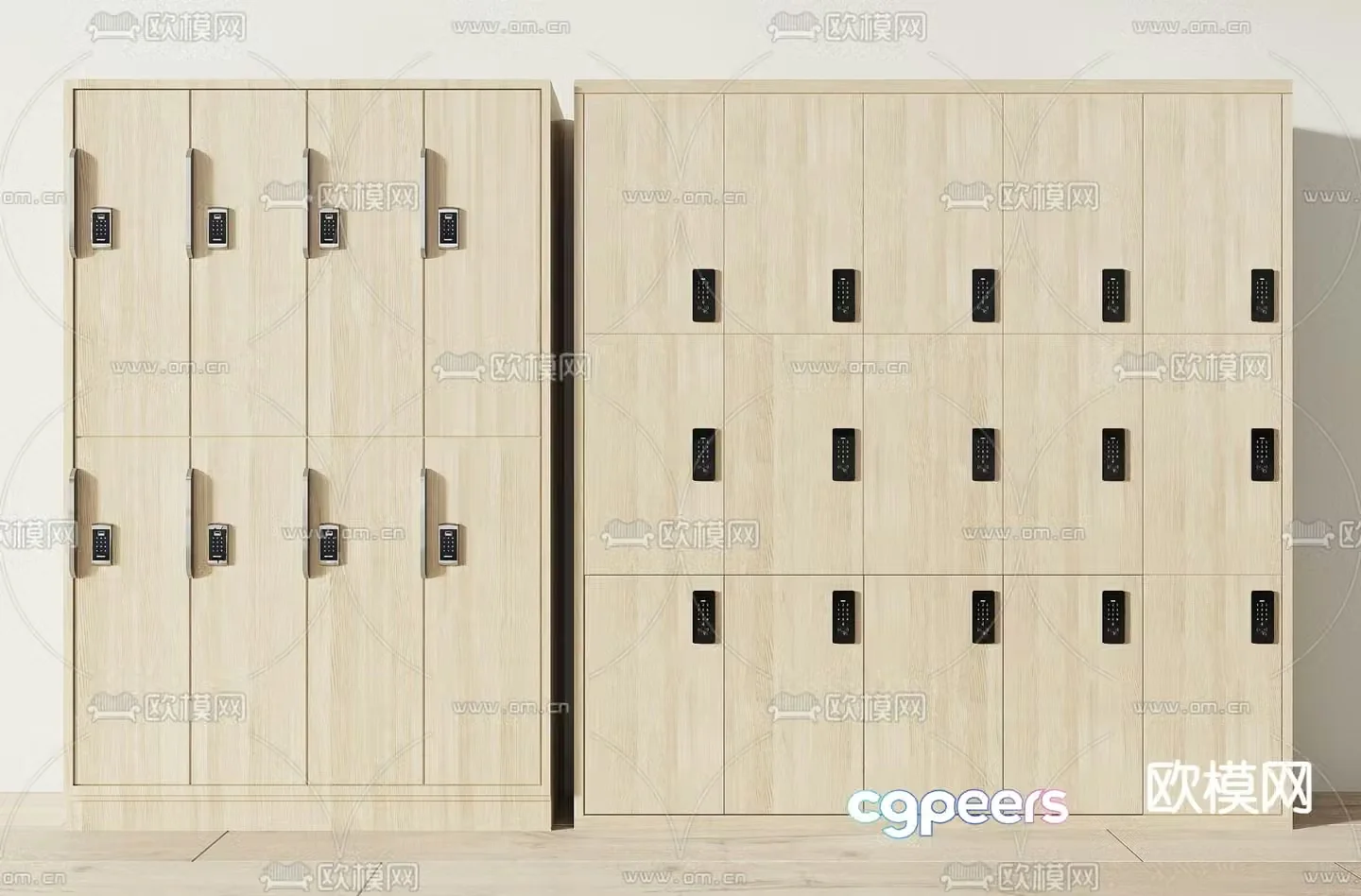 Locker locker electronic cabinet smart cabinet locker 3d model