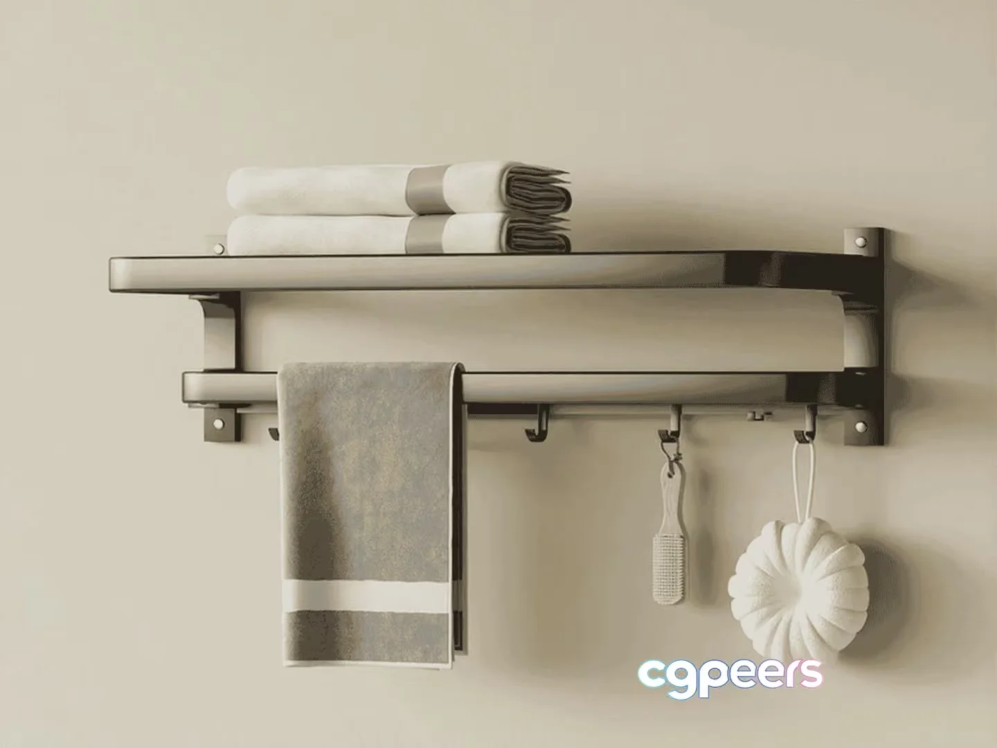 Modern Bathroom Shelf 3D Model – 15399 – VRAY Render