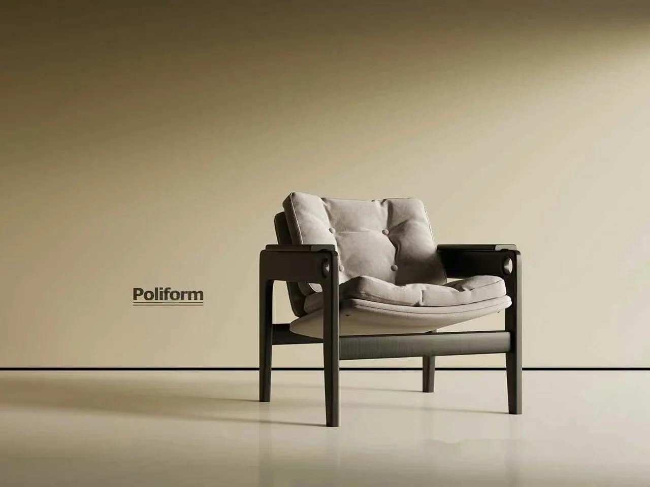 Modern Wooden Chair 3D Model – 8763 – VRAY Render