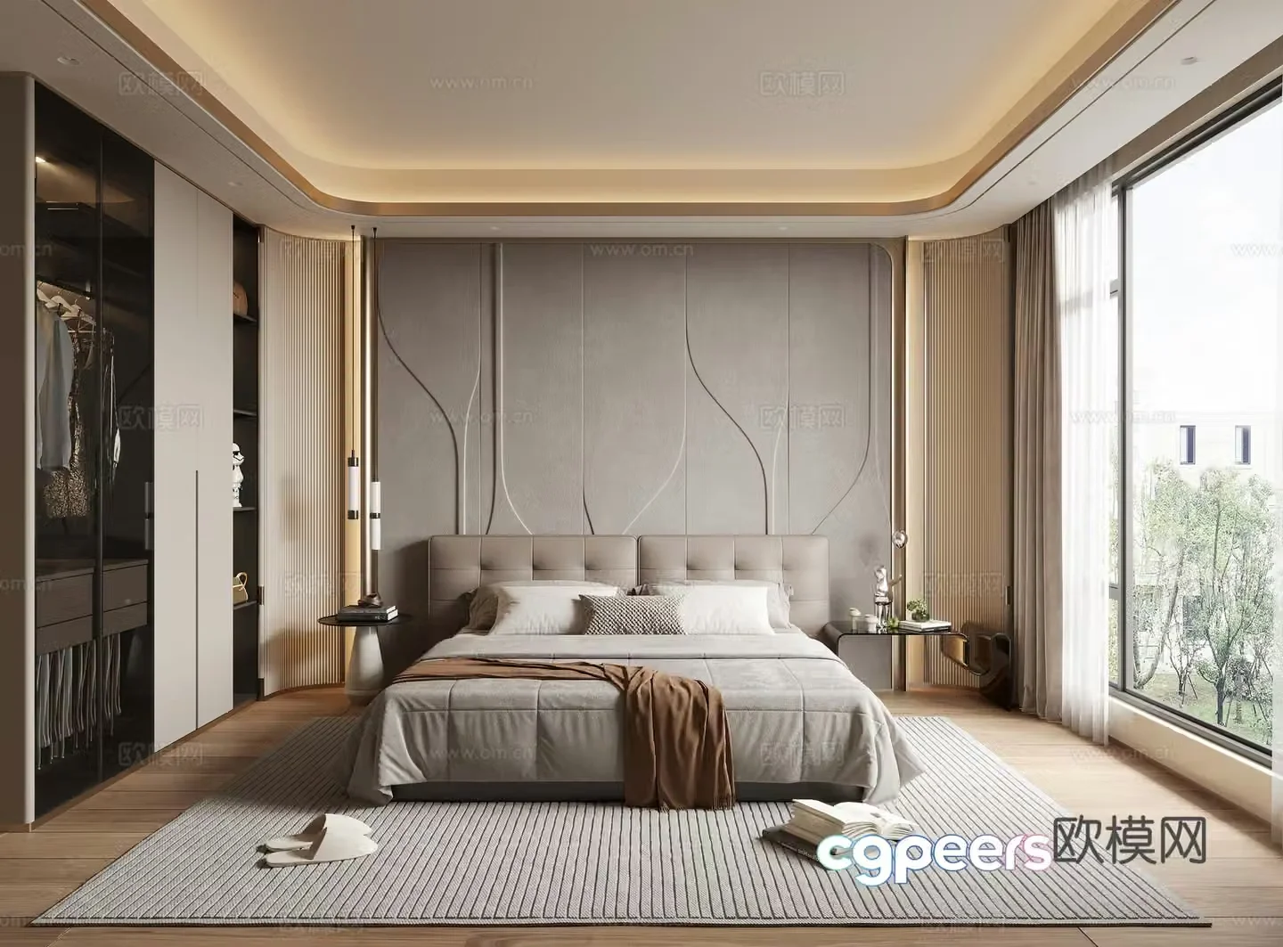 Modern bedroom 3d model