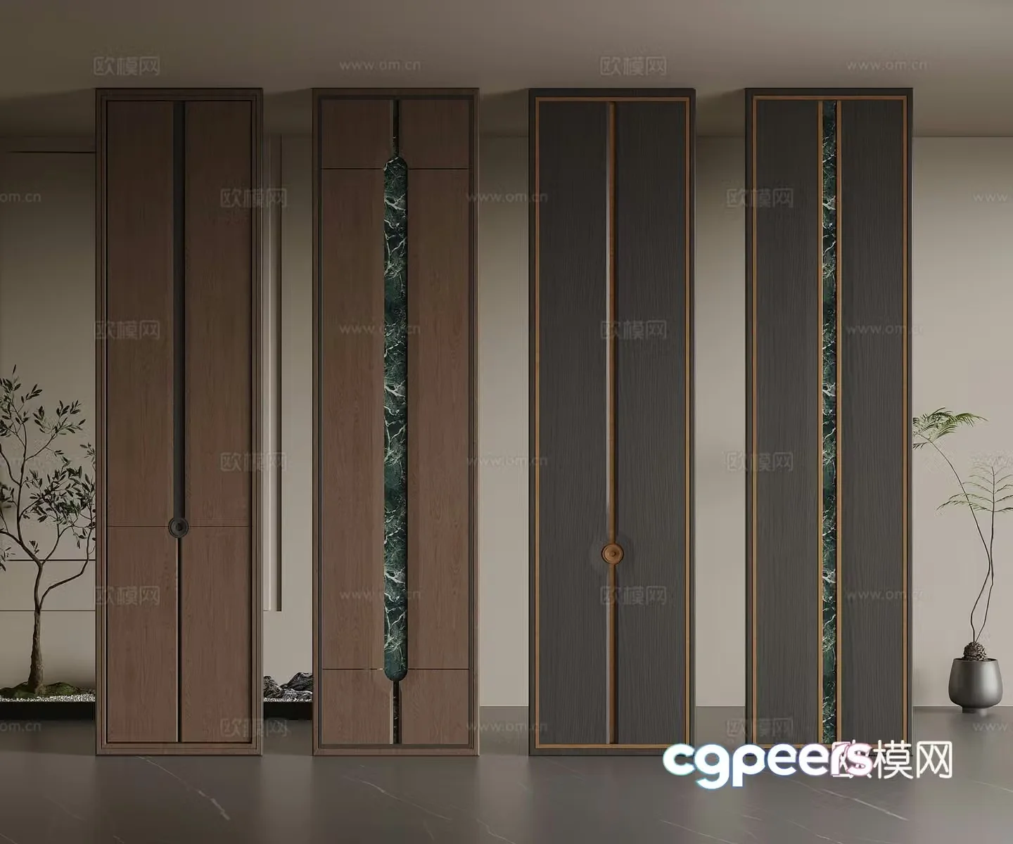 Middle Italian decorative columns pillars architectural columns modeling columns special-shaped columns 3D model