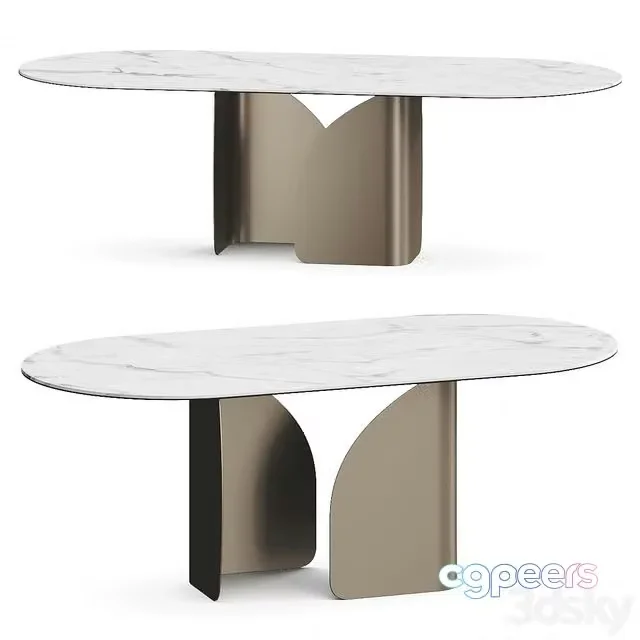 3ds Max Free – Calligaris Twins Dining Table