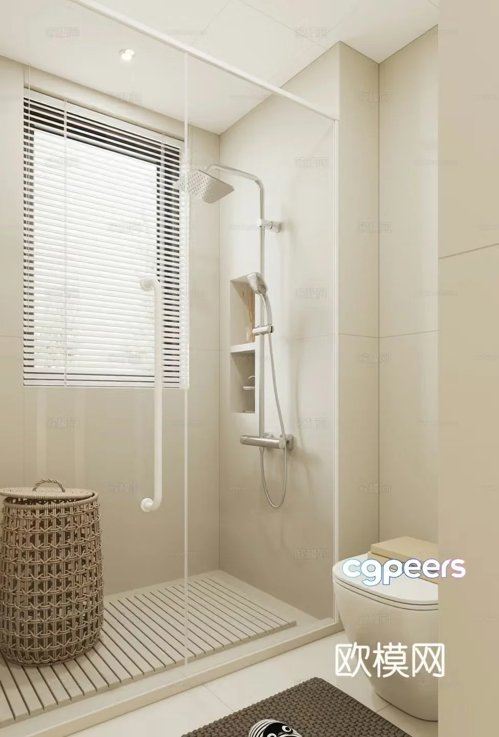 Modern bathroom 3d model