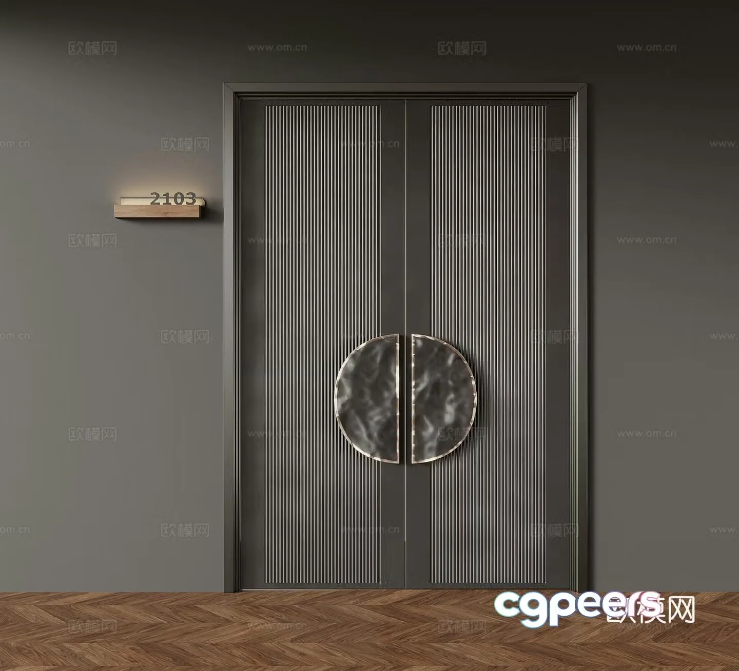 Double door 3D model