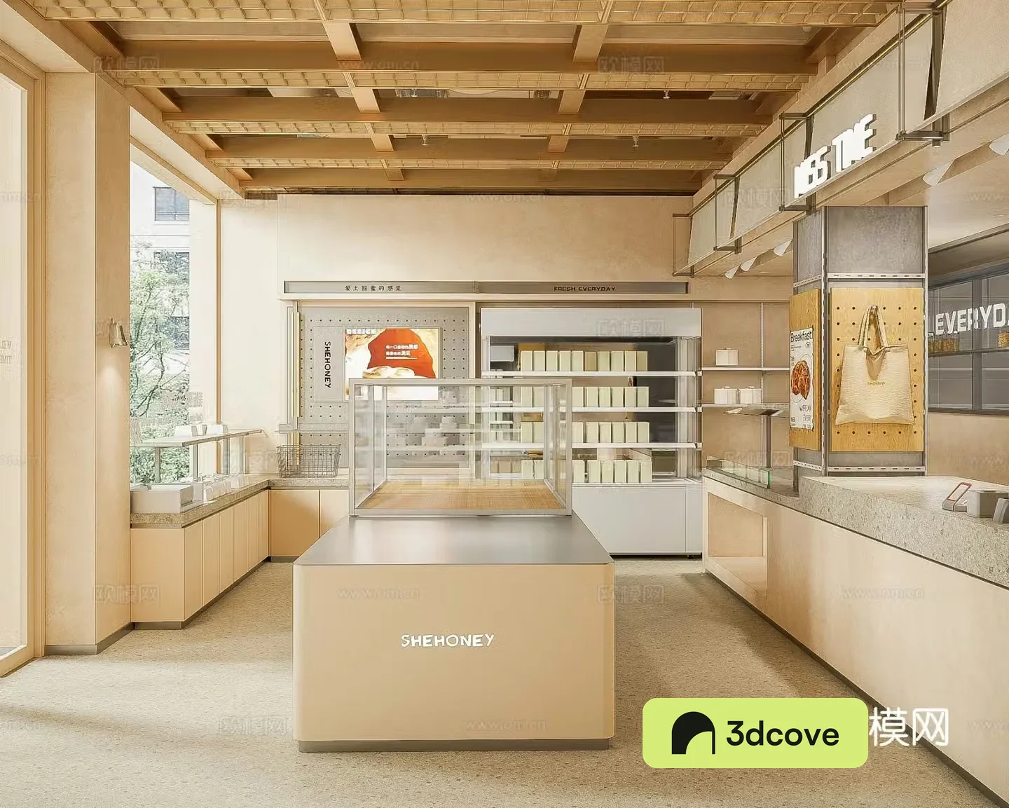 Modern bakery dessert shop coffee shop milk tea shop