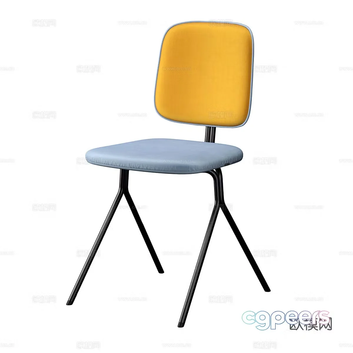 Modern chair dining chair 3d model