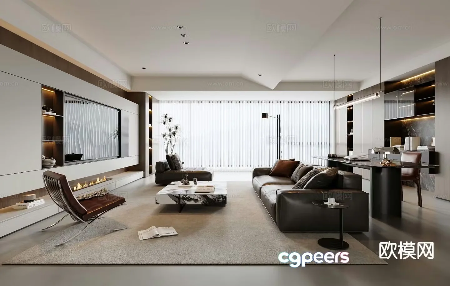 Italian living room 3d model