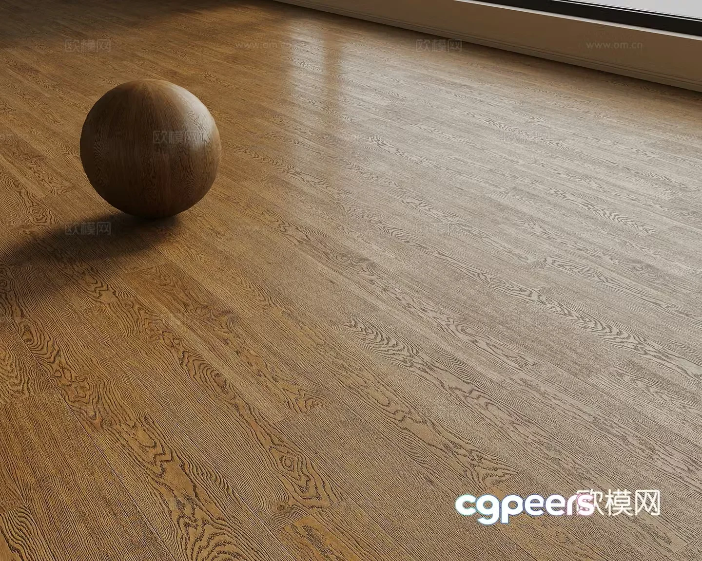 Modern wooden floor Herringbone wooden floor 3d model
