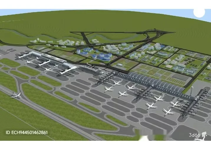 An Airport Terminal 3D Model – 12632 – VRAY Render