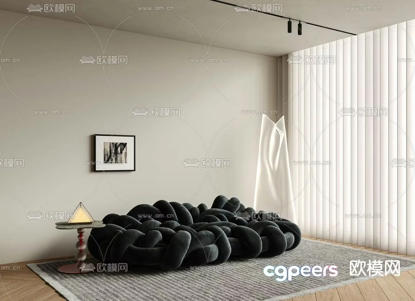 Alien sofa python sofa 3d model