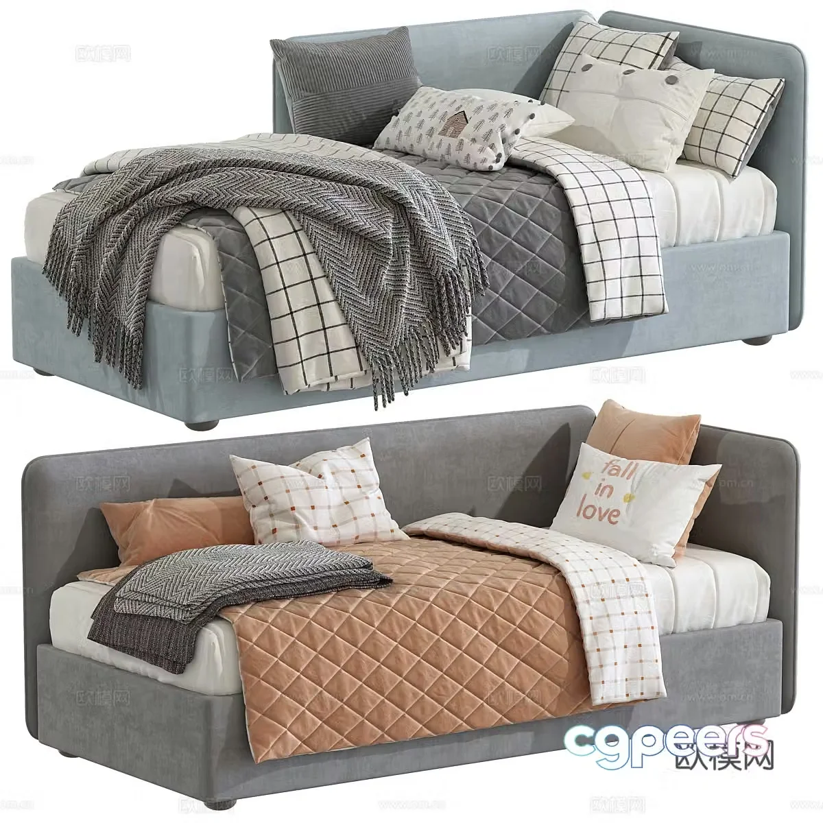New Chinese LEVEL children’s bed 3D model