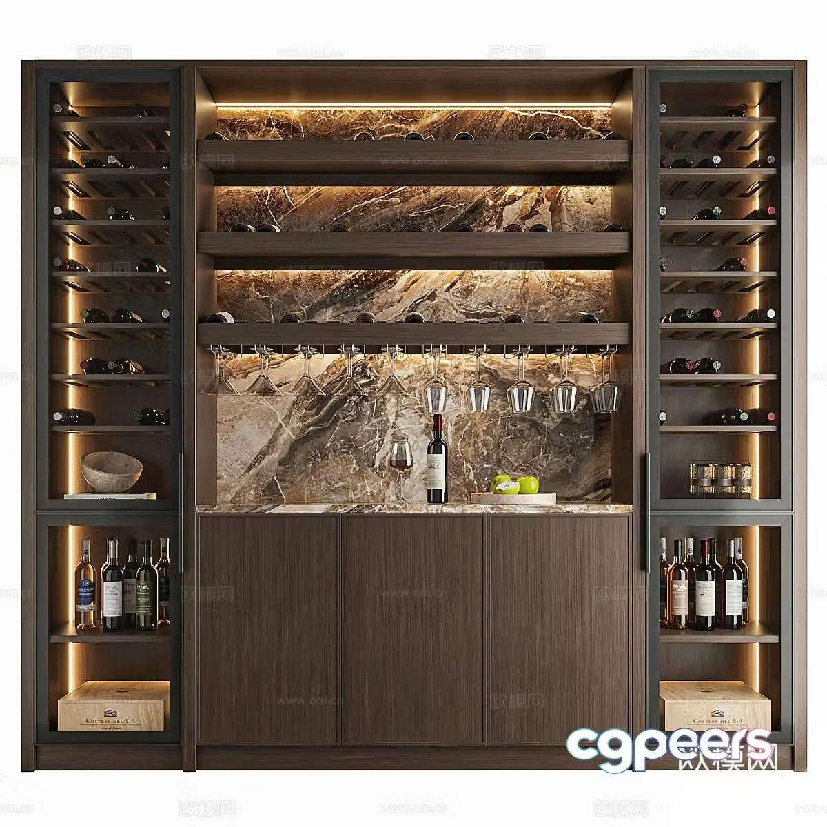 New Chinese wine cabinet 3D model