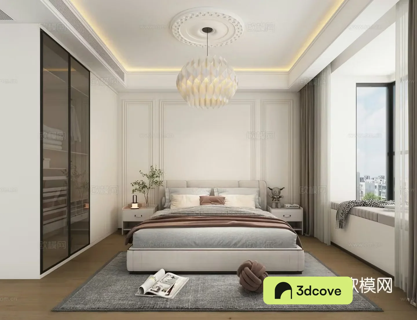 Modern medieval bedroom