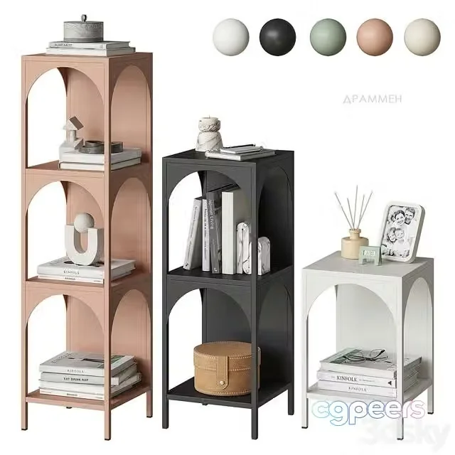 3ds Max Free – Drammen shelving Divan.ru