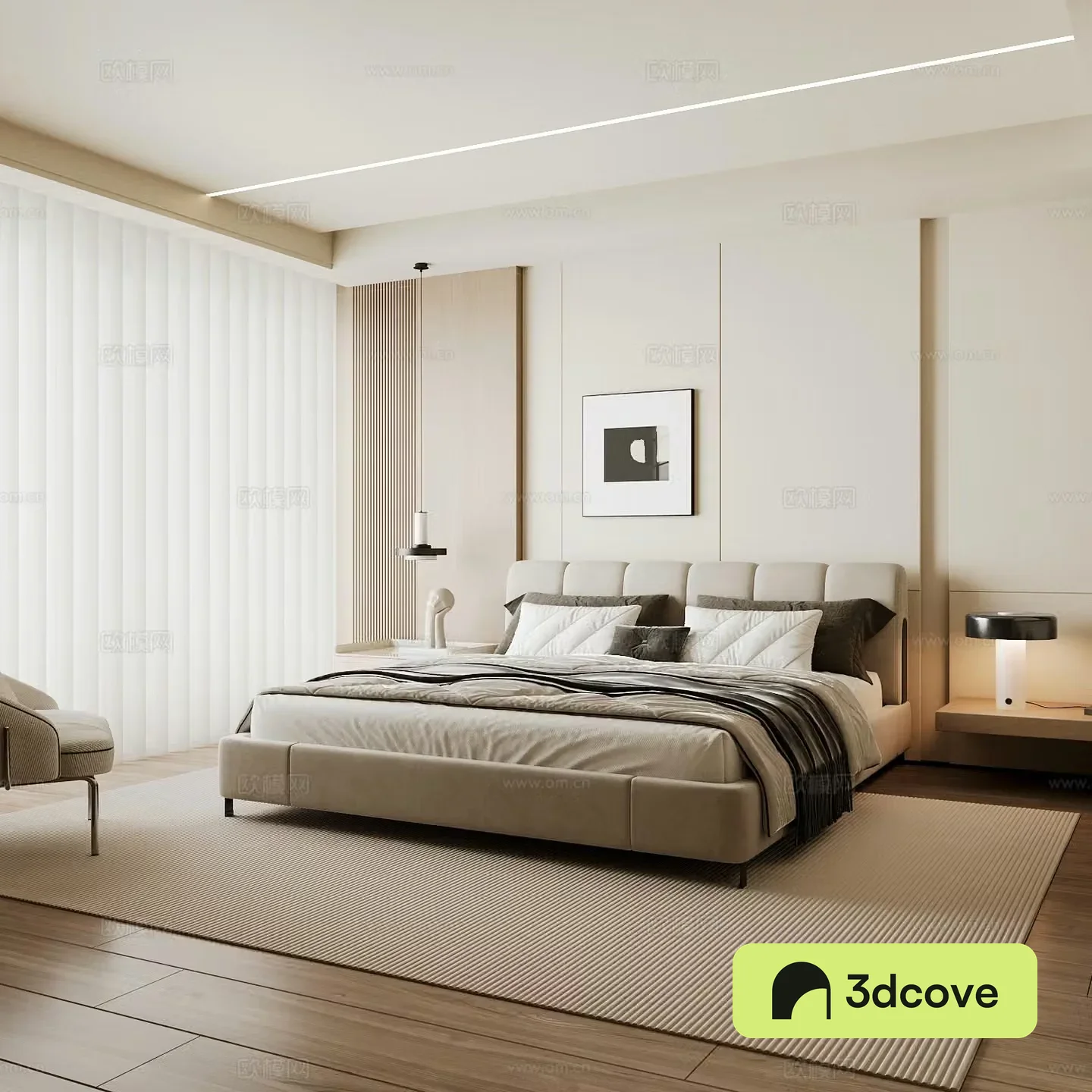 Modern home bedroom Modern bedroom Italian bedroom Simple bedroom Italian bed