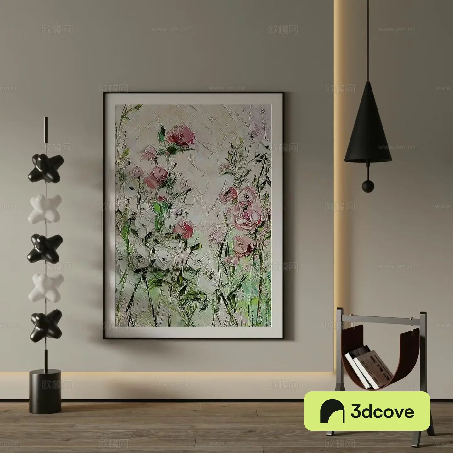 Modern decorative painting Flower oil painting