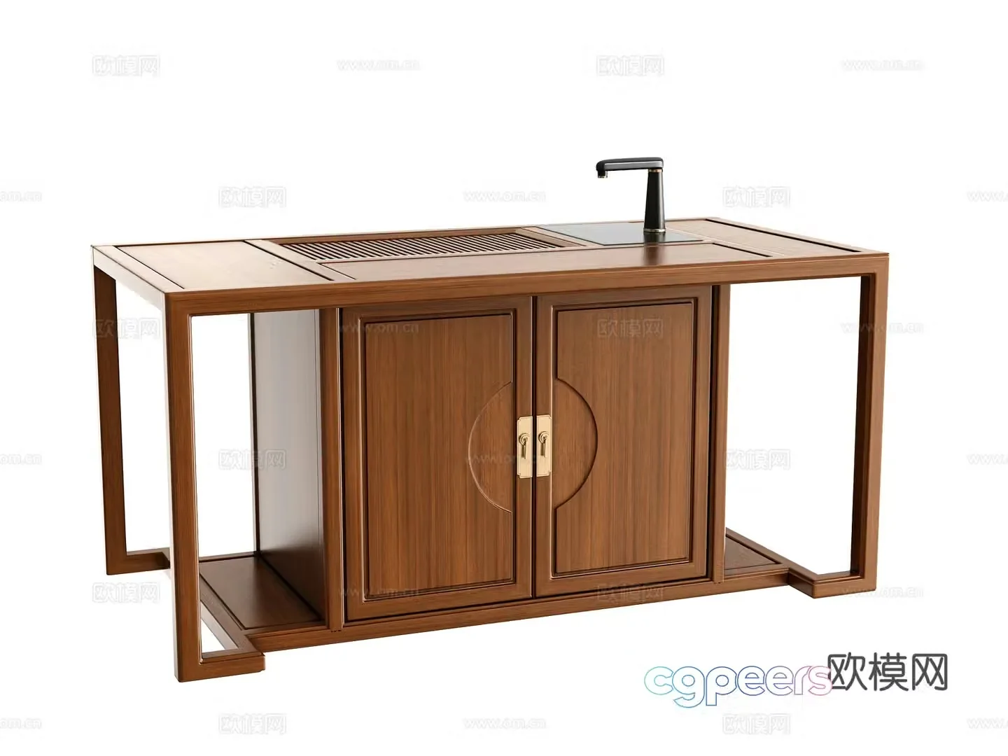New Chinese tea table 3D model