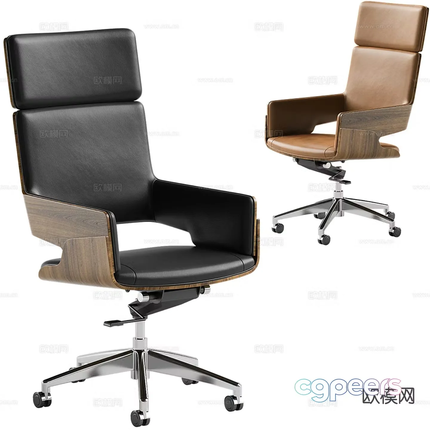 Modern swivel chair executive chair office chair 3d model