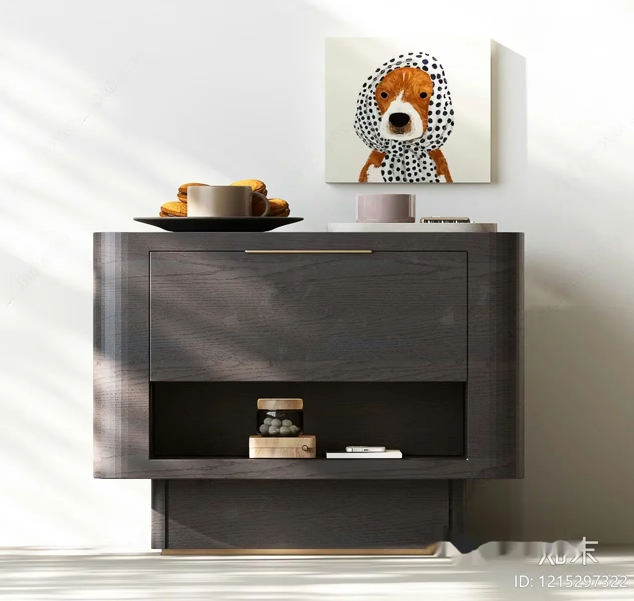 Modern Grey Cabinet 3D Model – 7919 – VRAY Render