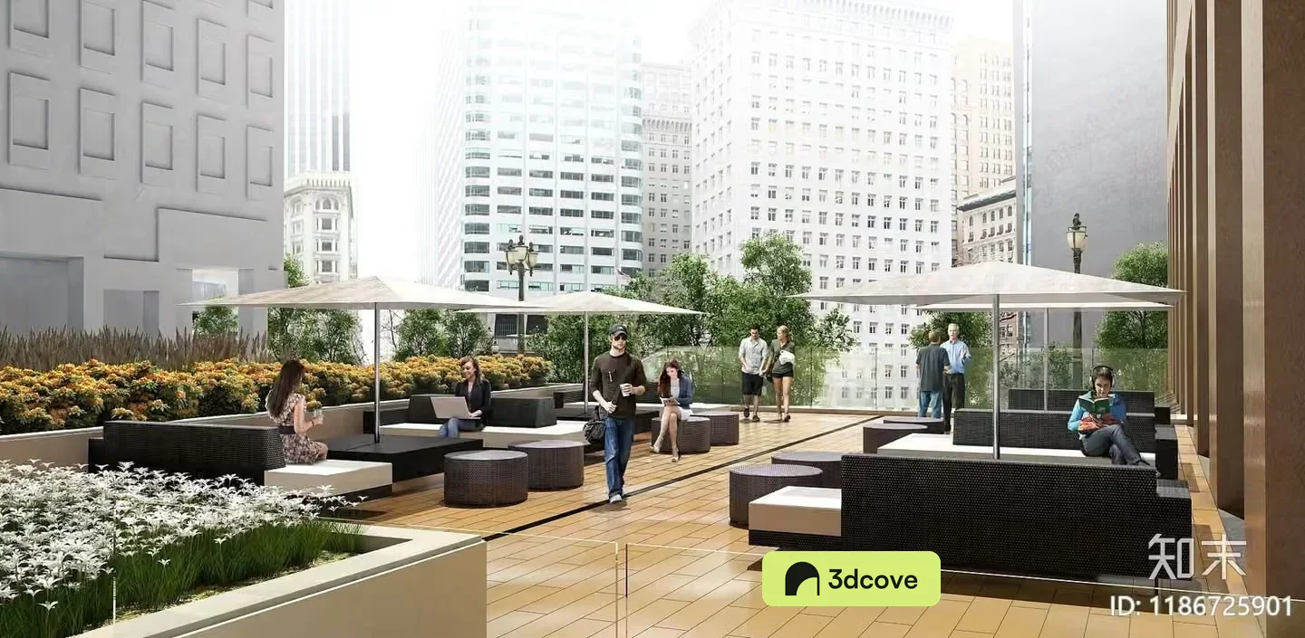 Urban Outdoor Seating Area